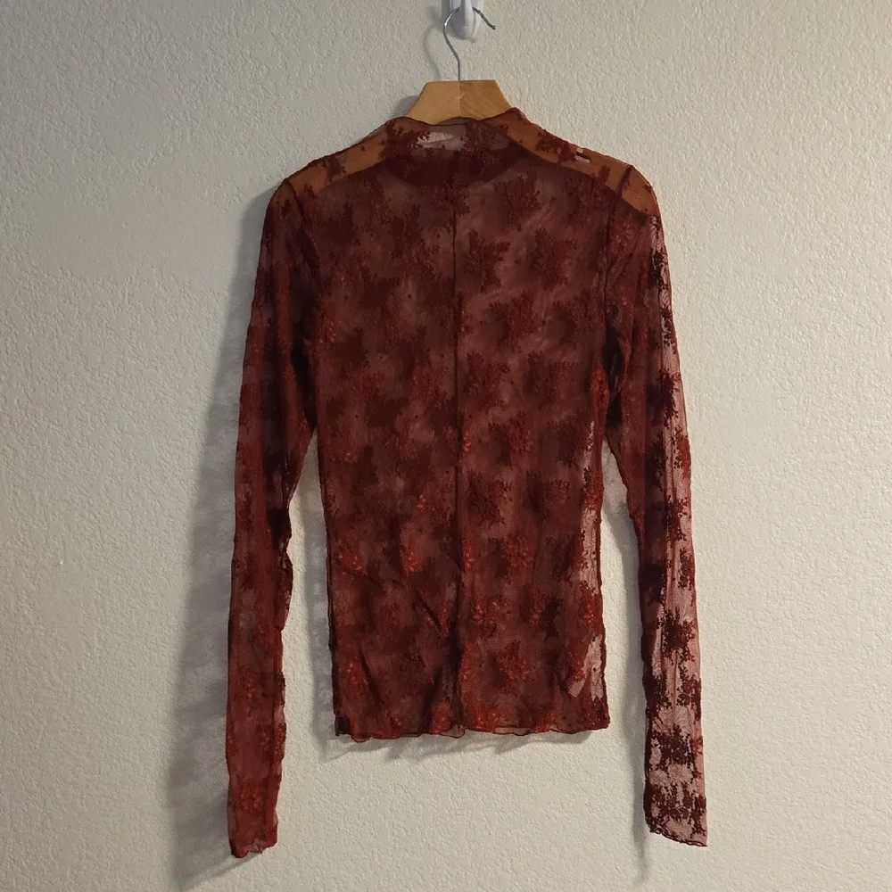 Free People Lady Lux Layering Top - Holly Berry - Picture 2 of 5